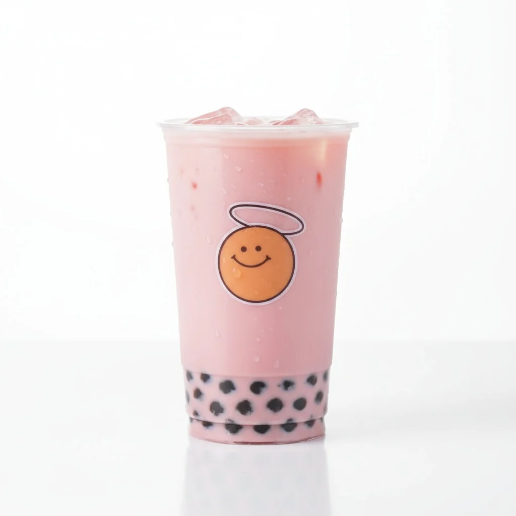 HappyCup Pink Milk - viral strawberry milk bubble tea